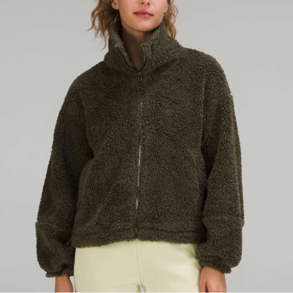 Lululemon Cinchable fleece zip up